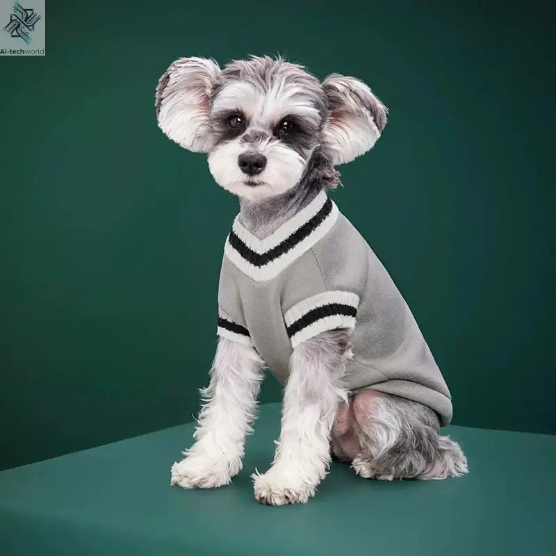 Pet Cat Solid Costume Autumn Winter Christmas Sweater For Small Dogs Kitten Pullover Puppy Vest Clothes Kitty Jacket Outfits Ai-TechWorld 