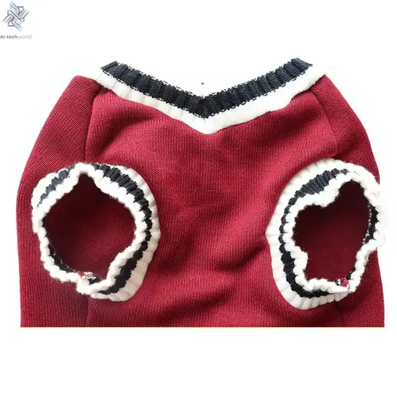 Pet Cat Solid Costume Autumn Winter Christmas Sweater For Small Dogs Kitten Pullover Puppy Vest Clothes Kitty Jacket Outfits Ai-TechWorld 