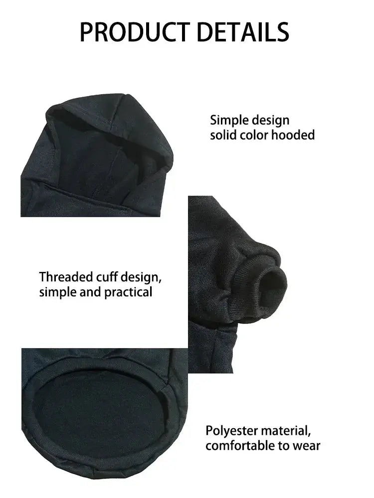 Pet Dog Hoodies Autumn and Winter Season Large Dog Clothes Dog Face Text Pattern French Bulldog Labrador Jacket Clothing Ai-TechWorld 