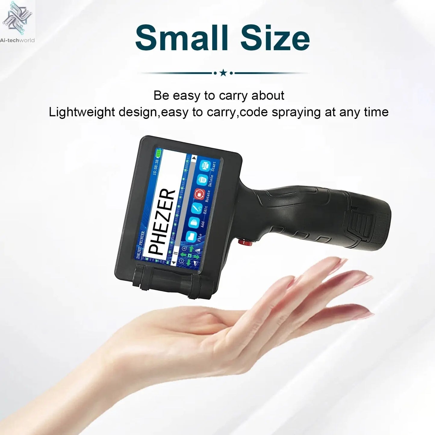 Phezer P17 Handheld Inkjet Printer - Expiry & Batch Code Printing Ai-TechWorld