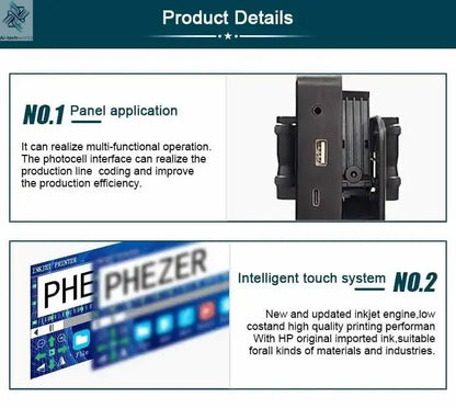 Phezer P17 Handheld Inkjet Printer - Expiry & Batch Code Printing Ai-TechWorld