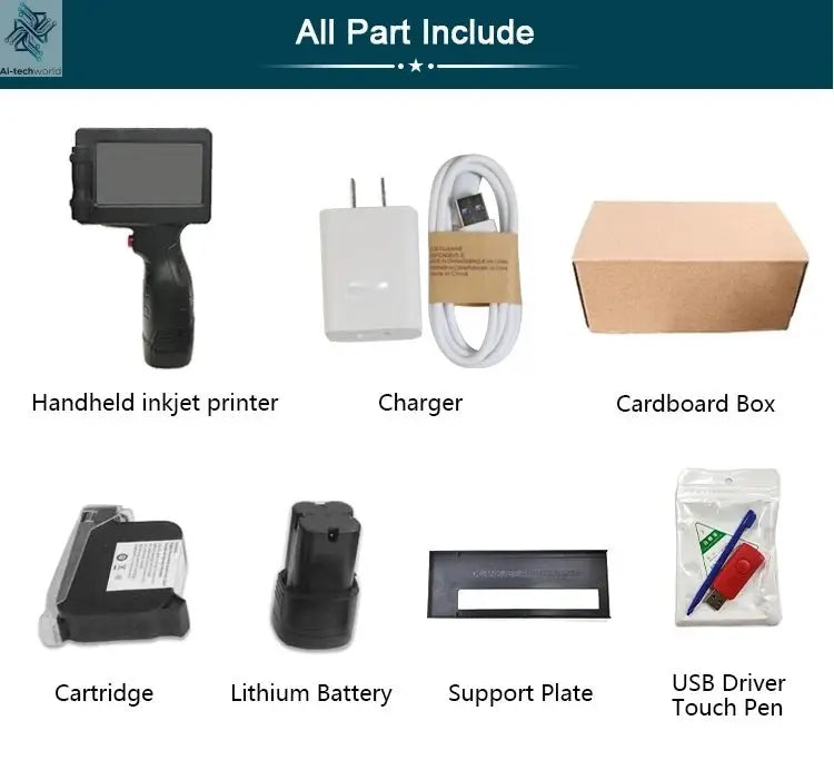 Phezer P17 Handheld Inkjet Printer - Expiry & Batch Code Printing Ai-TechWorld