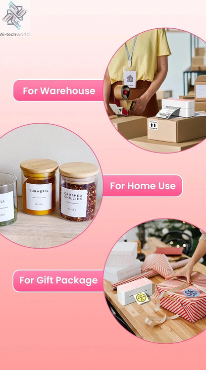 Phomemo 241 Bluetooth Thermal Label Printer Wireless Small Shipping Label Printer 4X6 Compatible with iPhone Android Mac Window Ai-TechWorld