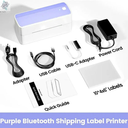 Phomemo 241 Bluetooth Thermal Label Printer Wireless Small Shipping Label Printer 4X6 Compatible with iPhone Android Mac Window Ai-TechWorld