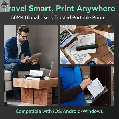 Phomemo M08F Wireless Thermal Printer: Portable Label Maker for Home Office Shipping Ai-TechWorld