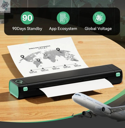 Phomemo M08F Wireless Thermal Printer: Portable Label Maker for Home Office Shipping Ai-TechWorld