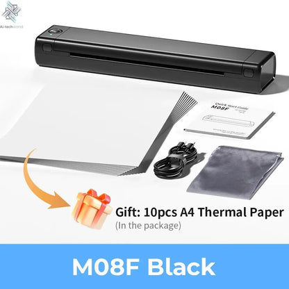 Phomemo M08F Wireless Thermal Printer: Portable Label Maker for Home Office Shipping Ai-TechWorld
