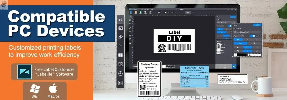 Phomemo M110 Self-adhesive Smart Thermal Label Printer for Business,Barcode Label, Price Tag, Address Wireless Sticker Printer Ai-TechWorld