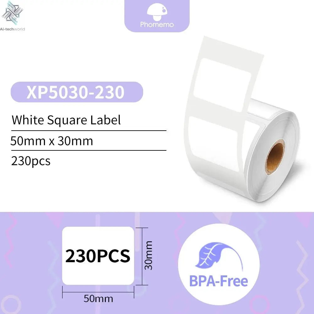 Phomemo M110 Self-adhesive Smart Thermal Label Printer for Business,Barcode Label, Price Tag, Address Wireless Sticker Printer Ai-TechWorld