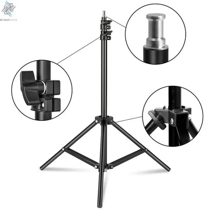 Photography Photo Studio Softbox Lighting Kit With 2.6x3M Background Frame 3pcs Backdrops Tripod Stand Reflector Board 4Umbrella Ai-TechWorld 