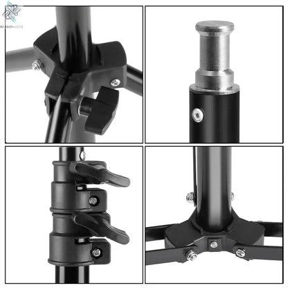 Photography Photo Studio Softbox Lighting Kit With 2.6x3M Background Frame 3pcs Backdrops Tripod Stand Reflector Board 4Umbrella Ai-TechWorld 