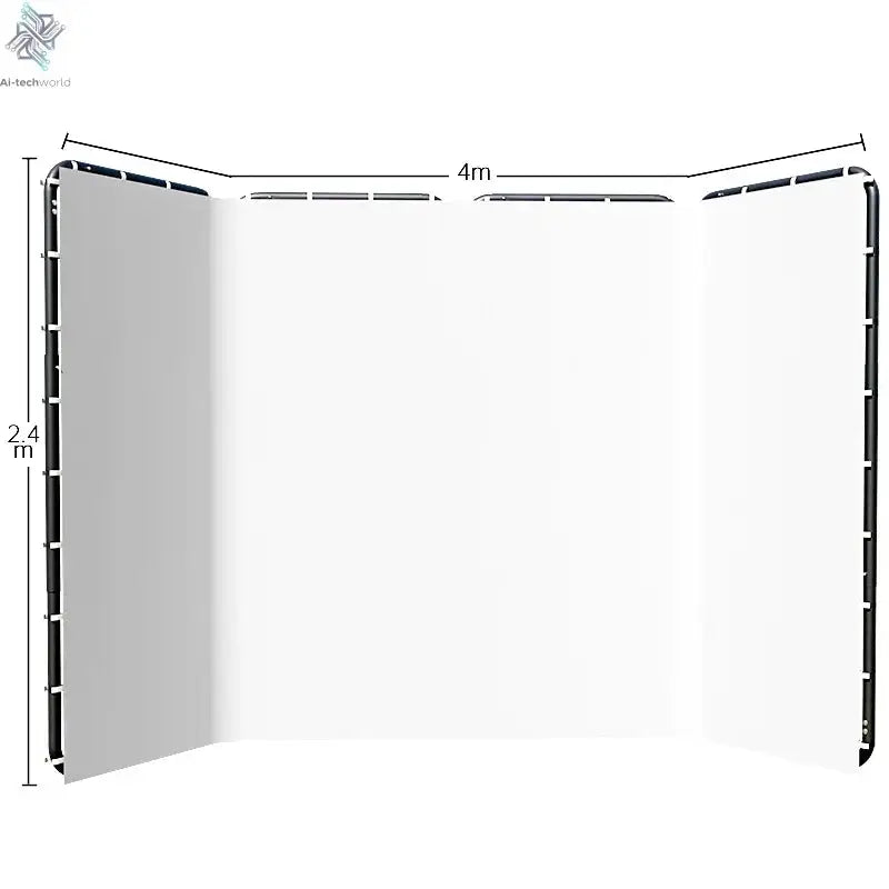 Photography Photo Studio Softbox Lighting Kit With 2.6x3M Background Frame 3pcs Backdrops Tripod Stand Reflector Board 4Umbrella Ai-TechWorld 