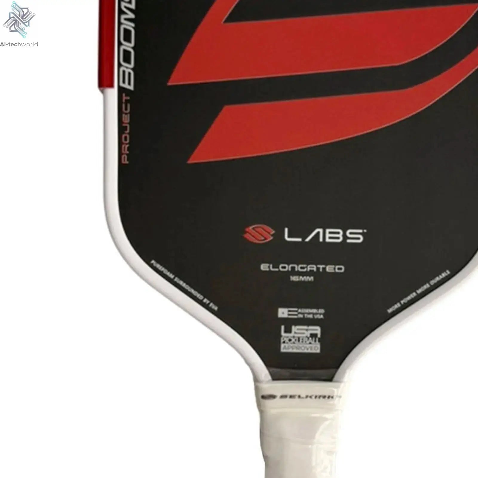 Pickleball Paddle Nonslip Elongated Handle Ergonomic Portable Versatile Professional Racquet for Indoor Outdoor Practicing Ai-TechWorld 