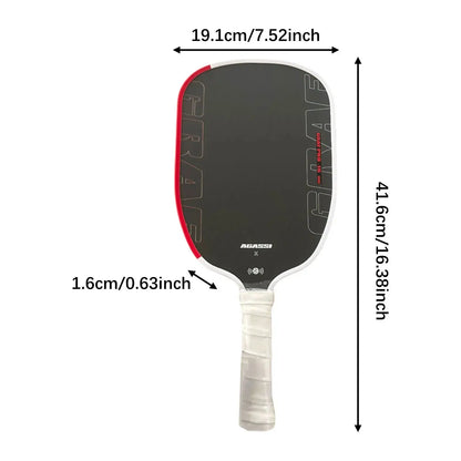 Pickleball Paddle Nonslip Elongated Handle Ergonomic Portable Versatile Professional Racquet for Indoor Outdoor Practicing Ai-TechWorld 