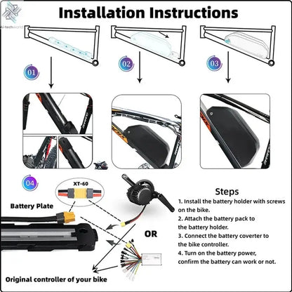 Polly 48V 60V 72V 30AH Ebike Battery Downtube 52V Electric Battery 100A BMS Cham Rider Original 21700 Lithium Lon Battery 3000W - Ai-TechWorld