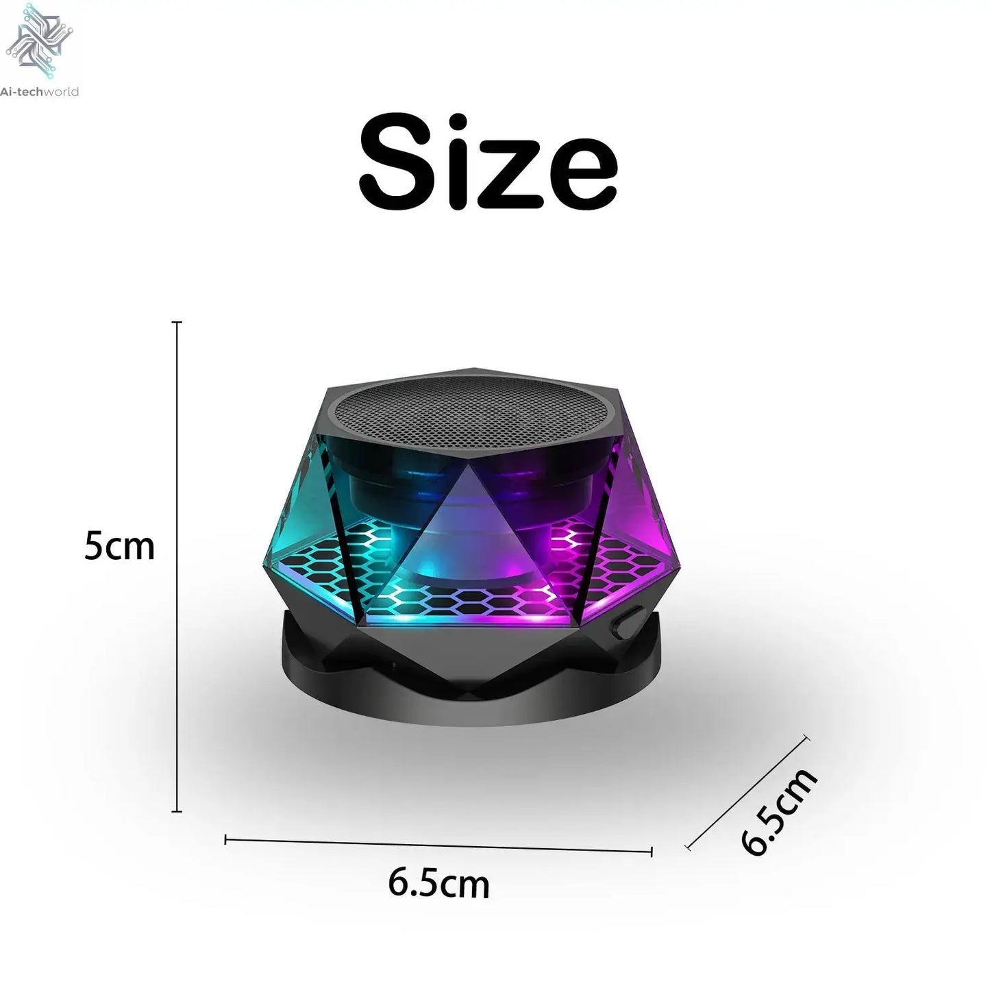 Portable Bluetooth Speakers 5W for Mobile Phone G200 Mini Cooler Sound Box for Computer Car Music Magnetic Wireless Megaphone Ai-TechWorld 