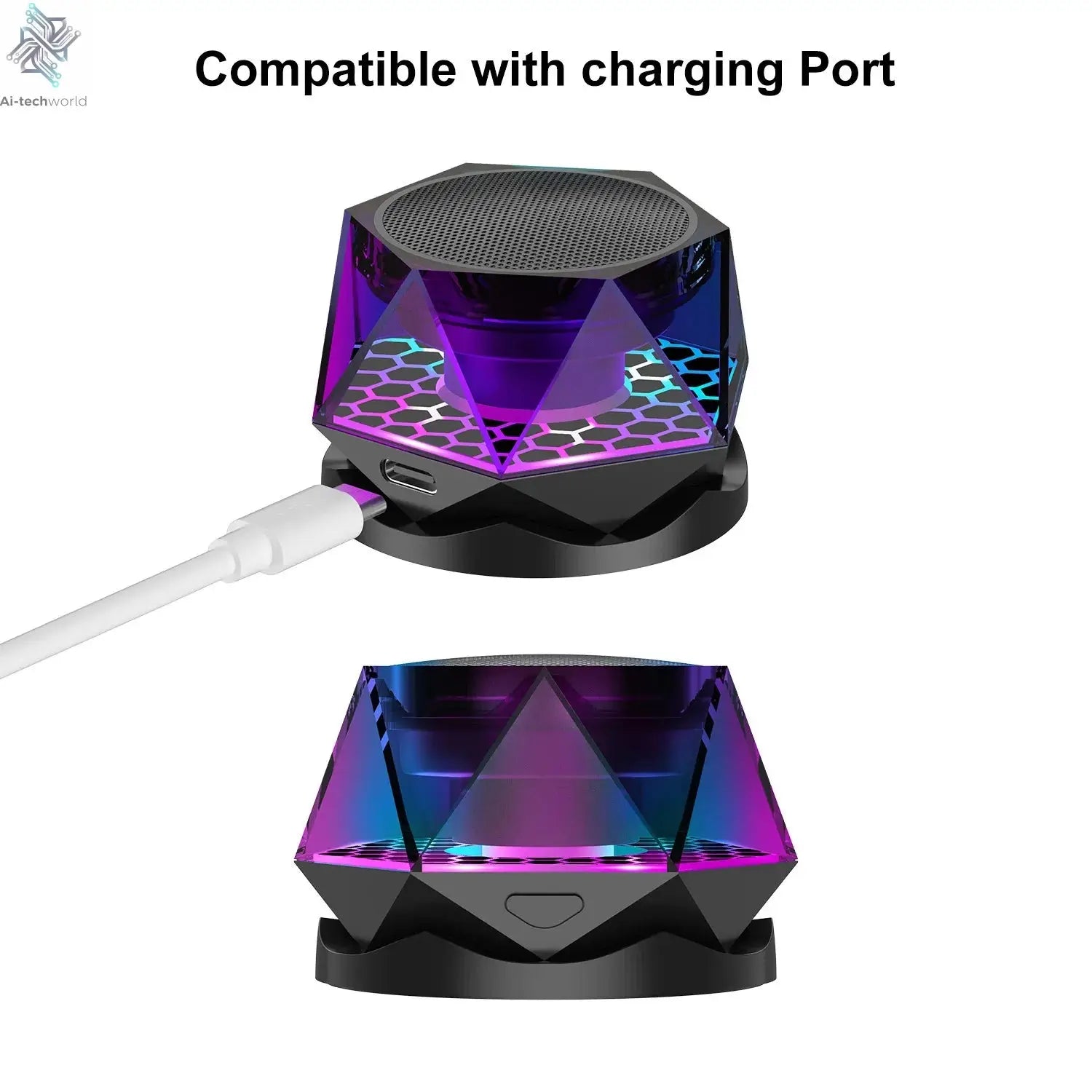 Portable Bluetooth Speakers 5W for Mobile Phone G200 Mini Cooler Sound Box for Computer Car Music Magnetic Wireless Megaphone Ai-TechWorld 