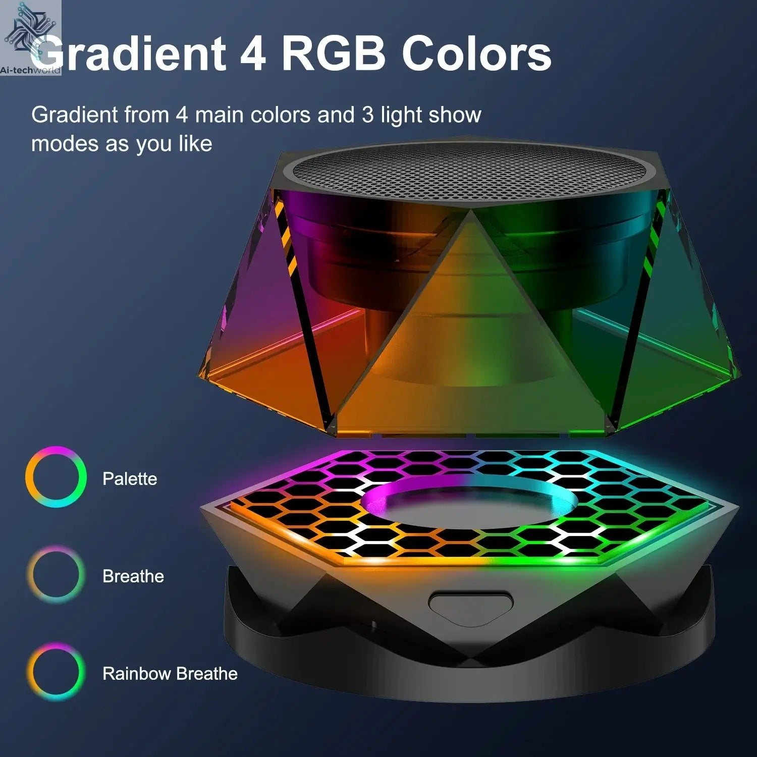 Portable Bluetooth Speakers 5W for Mobile Phone G200 Mini Cooler Sound Box for Computer Car Music Magnetic Wireless Megaphone Ai-TechWorld 