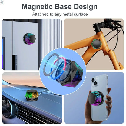 Portable Bluetooth Speakers 5W for Mobile Phone G200 Mini Cooler Sound Box for Computer Car Music Magnetic Wireless Megaphone Ai-TechWorld 