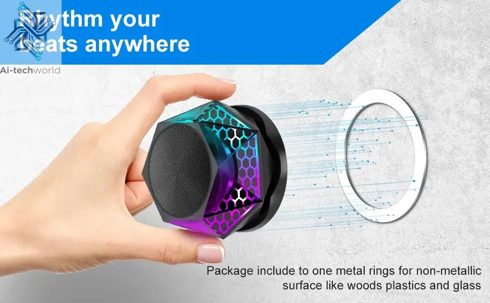 Portable Bluetooth Speakers 5W for Mobile Phone G200 Mini Cooler Sound Box for Computer Car Music Magnetic Wireless Megaphone Ai-TechWorld 