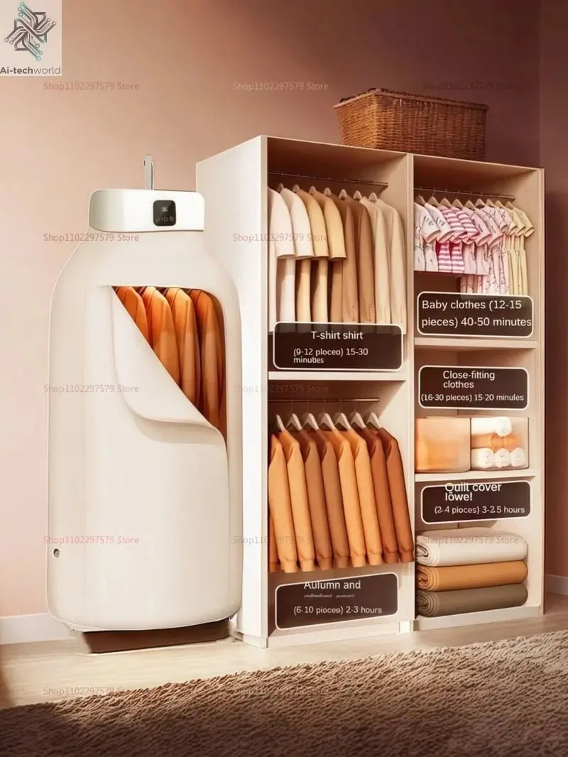 Portable Home Multifunctional Dryer Foldable Travel Clothing Dryer 600W Quick Drying Dryer Sterilization And Removal Of Mites - Ai - TechWorld