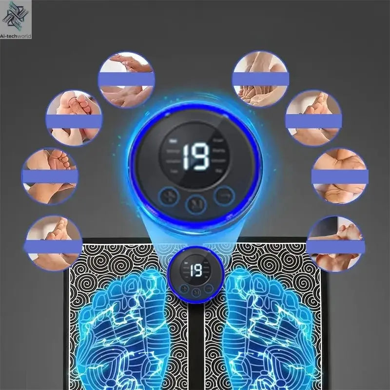 Portable Massage Foot Pad Massage Patch Massage Pen Cervical Neck and Back Full Body Massage Combination Set - Ai - TechWorld