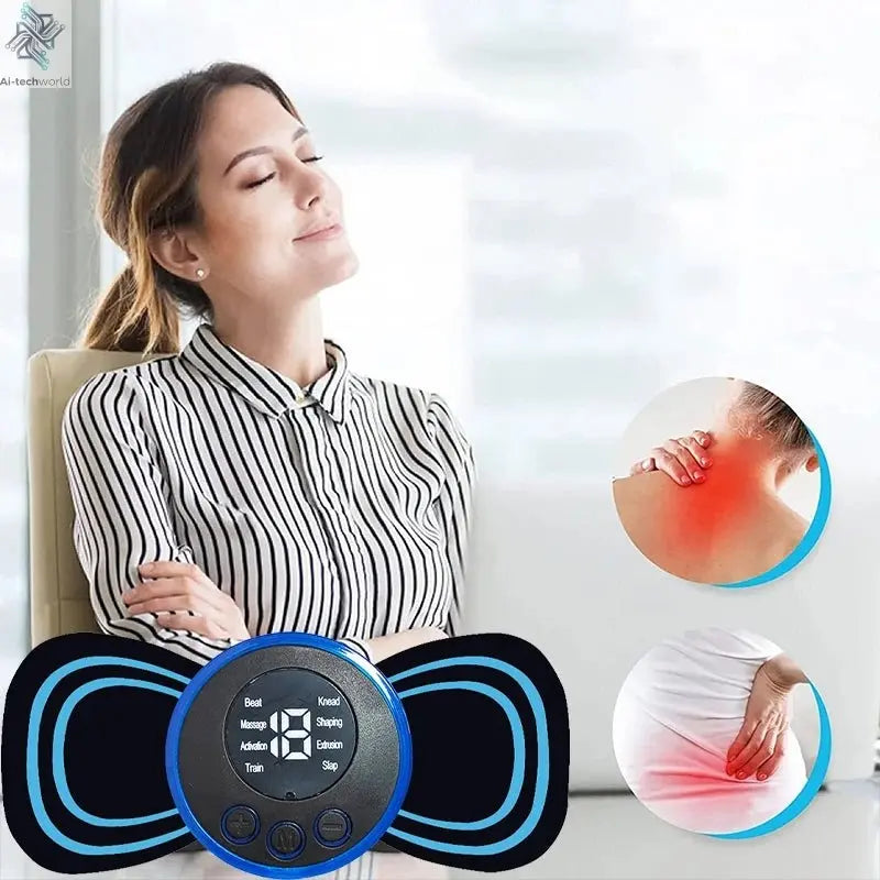 Portable Massage Foot Pad Massage Patch Massage Pen Cervical Neck and Back Full Body Massage Combination Set - Ai - TechWorld