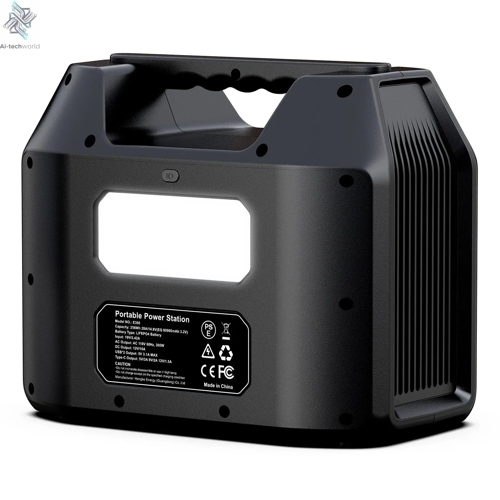 Portable Power Station 300W/150W Solar Generator Power Bank 110V/230V AC/DC/USB/USB C LiFePO4 Battery Pack For Camping CPAP RV Ai-TechWorld 