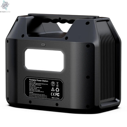 Portable Power Station 300W/150W Solar Generator Power Bank 110V/230V AC/DC/USB/USB C LiFePO4 Battery Pack For Camping CPAP RV Ai-TechWorld 