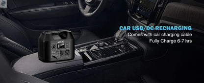 Portable Power Station 300W/150W Solar Generator Power Bank 110V/230V AC/DC/USB/USB C LiFePO4 Battery Pack For Camping CPAP RV Ai-TechWorld 