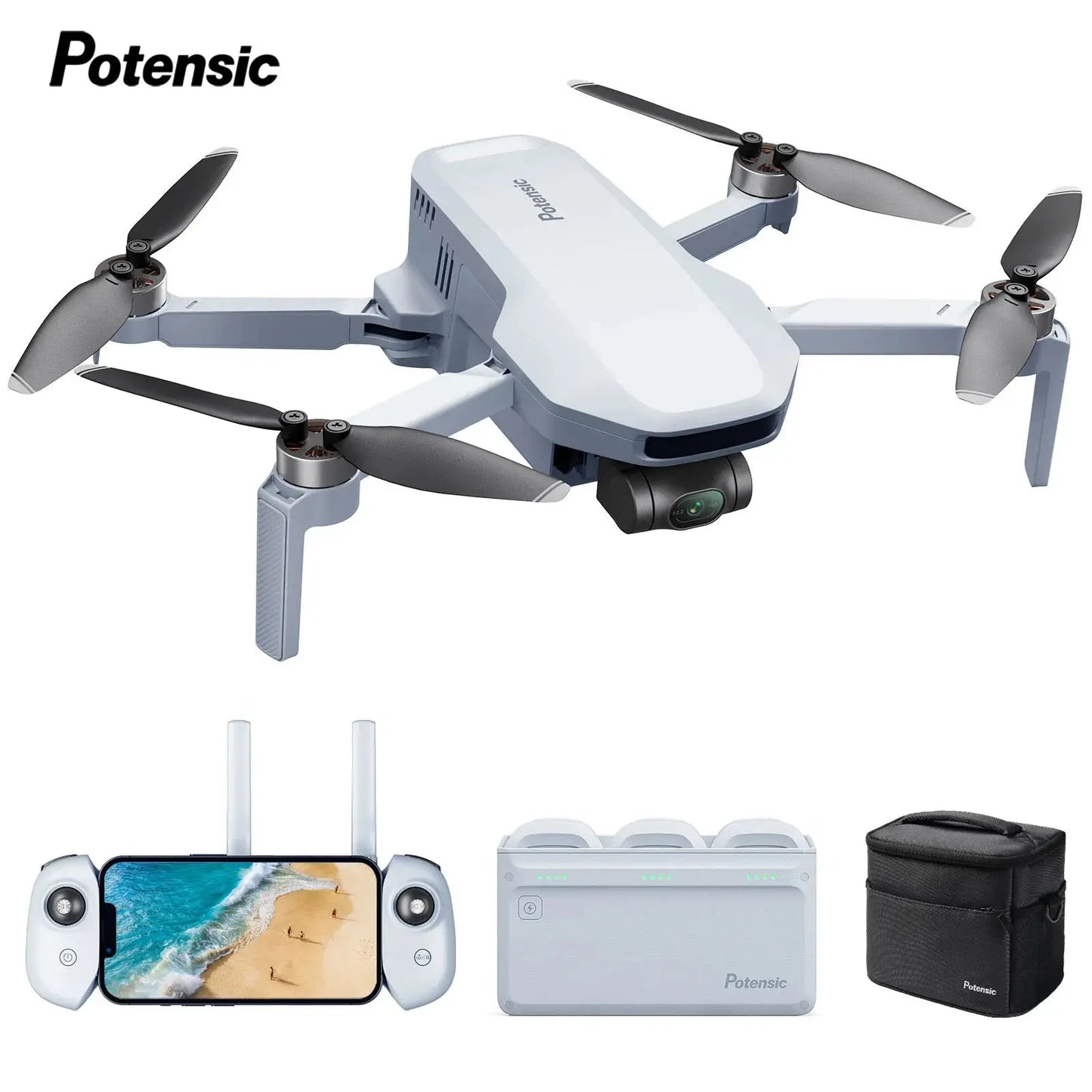 Potensic C0 Mini Drone: 3-Axis Gimbal, 4K Camera - Professional RC Quadcopter Ai-TechWorld