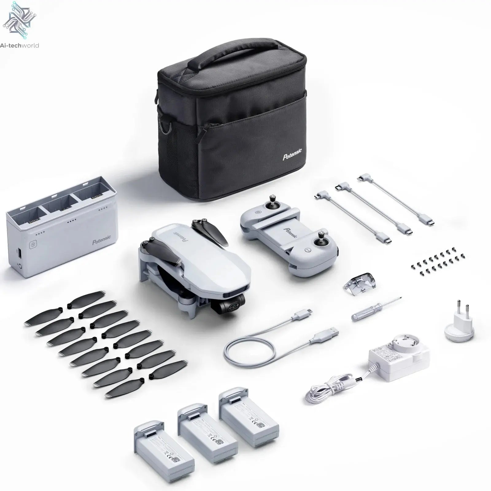 Potensic C0 Mini Drone: 3-Axis Gimbal, 4K Camera - Professional RC Quadcopter Ai-TechWorld