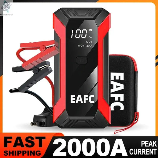 Power Bank 2000A/600A 12V Car Battery Jump Starter Portable Charger Petrol Diesel Auto Starting Device Booster Emergency Starter Ai-TechWorld 