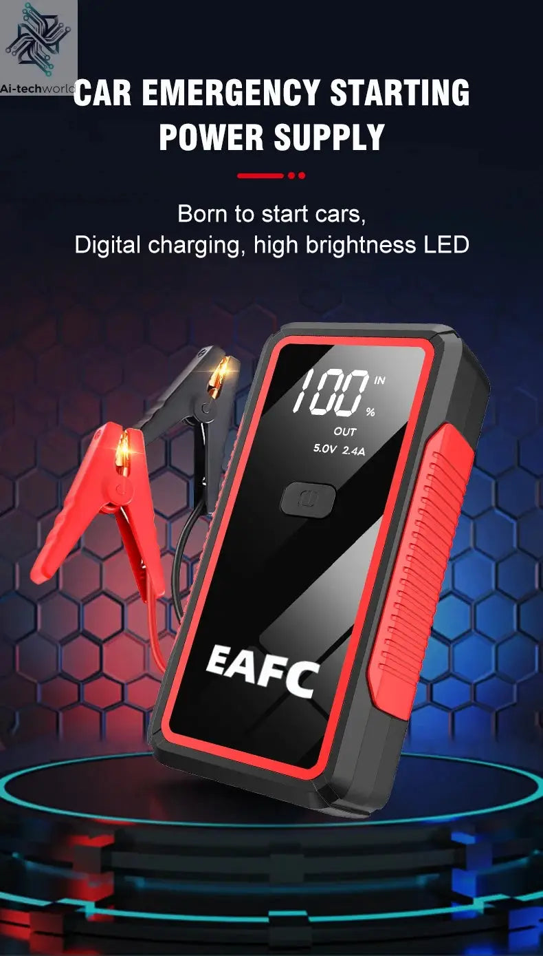 Power Bank 2000A/600A 12V Car Battery Jump Starter Portable Charger Petrol Diesel Auto Starting Device Booster Emergency Starter Ai-TechWorld 