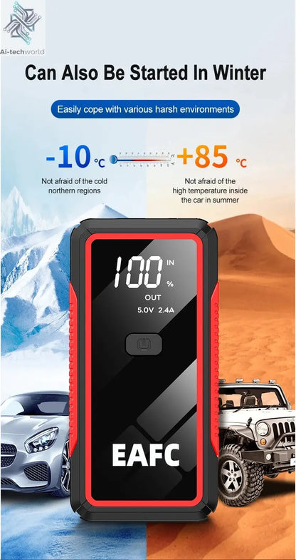 Power Bank 2000A/600A 12V Car Battery Jump Starter Portable Charger Petrol Diesel Auto Starting Device Booster Emergency Starter Ai-TechWorld 