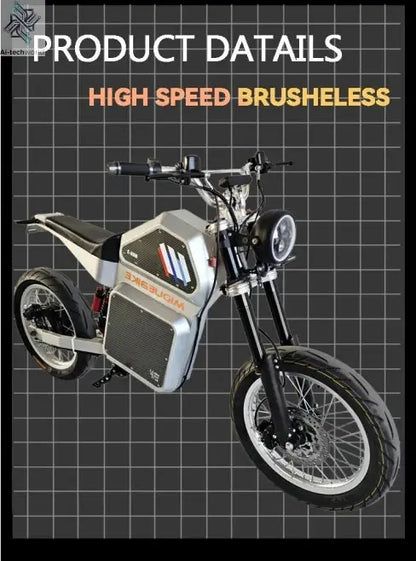 Powerful QS205v3 10000W 72V 100KMH 62MPH Fatbike Electric Road Bike Adults Fat Tire Fardriver 72V150A Controller E Motorcycle Ai-TechWorld 