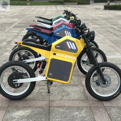 Powerful QS205v3 10000W 72V 100KMH 62MPH Fatbike Electric Road Bike Adults Fat Tire Fardriver 72V150A Controller E Motorcycle Ai-TechWorld 