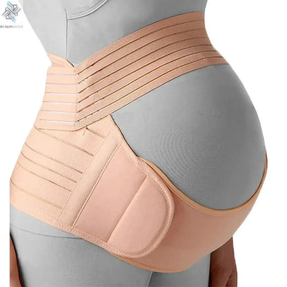 Pregnant Women Support Belly Band Back Clothes Belt Adjustable Waist Care Maternity Abdomen Brace Protector Pregnancy Ai-TechWorld 