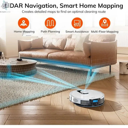 Pro Robot Vacuum And Mop Combo, Self Emptying Station For 60 Days Ai-TechWorld 