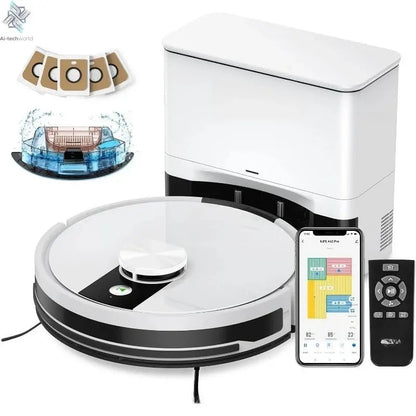 Pro Robot Vacuum And Mop Combo, Self Emptying Station For 60 Days Ai-TechWorld 