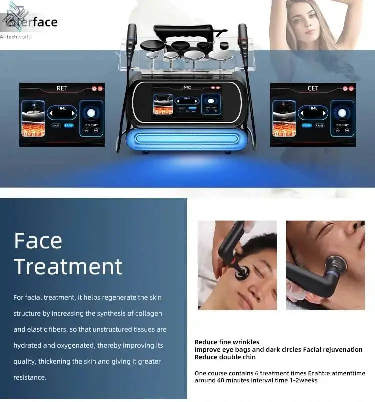 Professional 448K Physical Therapy CET RET RF Radiofrequency Indiba 448khz Physical Therapy CET RET RF CET RETMachine - Ai - TechWorld