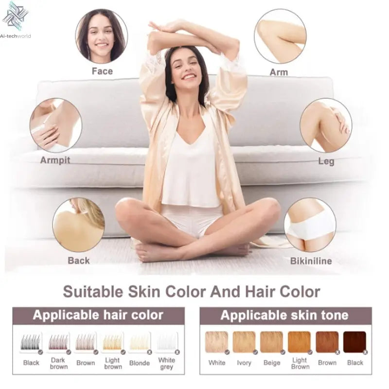 Professional Ice Titanium 808nm Diode Laser Hair Removal Machine with Triple Wavelengths for Painless Permanent Depilation Ai-TechWorld 