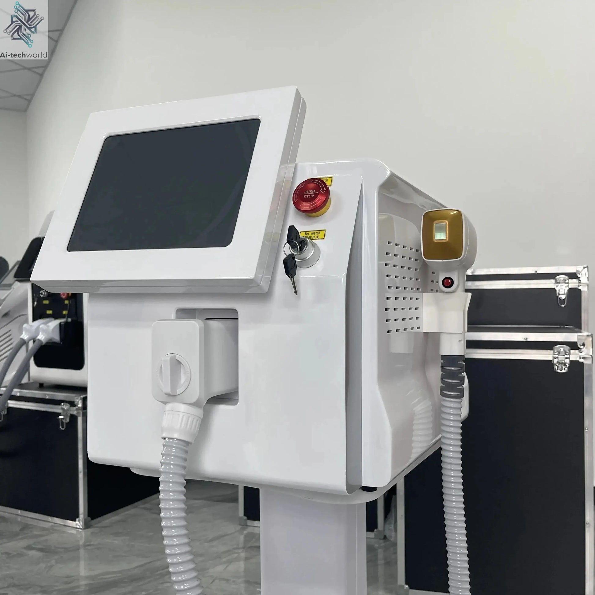 Professional Ice Titanium 808nm Diode Laser Hair Removal Machine with Triple Wavelengths for Painless Permanent Depilation Ai-TechWorld 