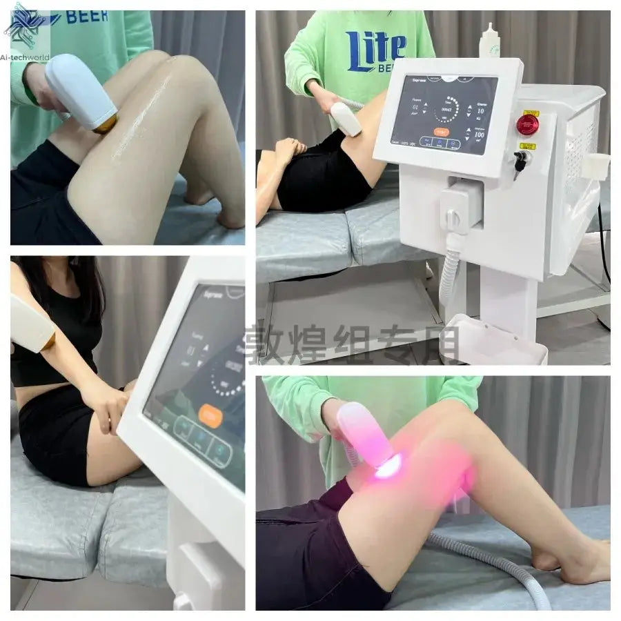 Professional Ice Titanium 808nm Diode Laser Hair Removal Machine with Triple Wavelengths for Painless Permanent Depilation Ai-TechWorld 