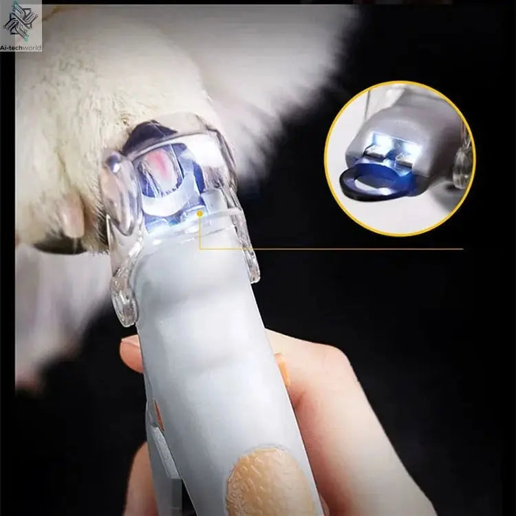 Professional Pet Nail Clipper Scissors With LED Light Cat Dog Nail Clippers Tool Scissors Nail Toeclaw Cutter Scissors Pet Suppl Ai-TechWorld 