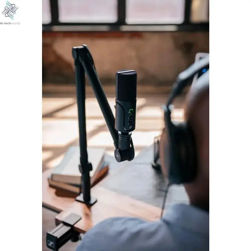 Professional Profile USB Microphone Streaming Set with Boom Arm, 3 m USB-C Cable & Mic Pouch Ai-TechWorld