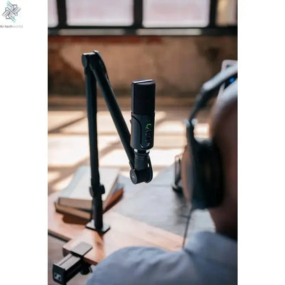 Professional Profile USB Microphone Streaming Set with Boom Arm, 3 m USB-C Cable & Mic Pouch Ai-TechWorld