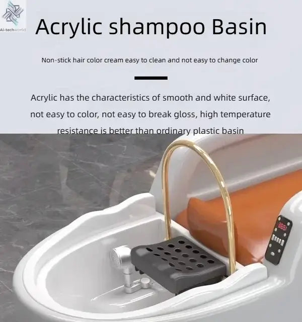 Professional Shampoo Chair Wash Hair Salon Head Spa Bed Shampoo Chair Stylist Luxury Electronic Massage Full Cadeiras Furniture Ai-TechWorld 