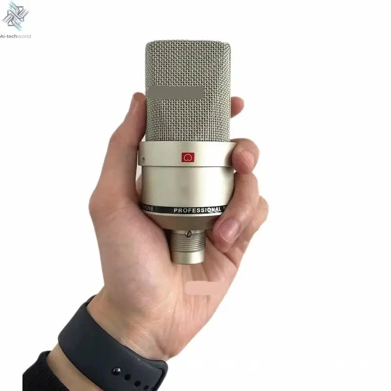 Professional Studio Condenser Microphone PC Computer Laptop Mic Singing Karaoke Streaming Wired Pro Microphn Mike Sound Mikrofon Ai-TechWorld 