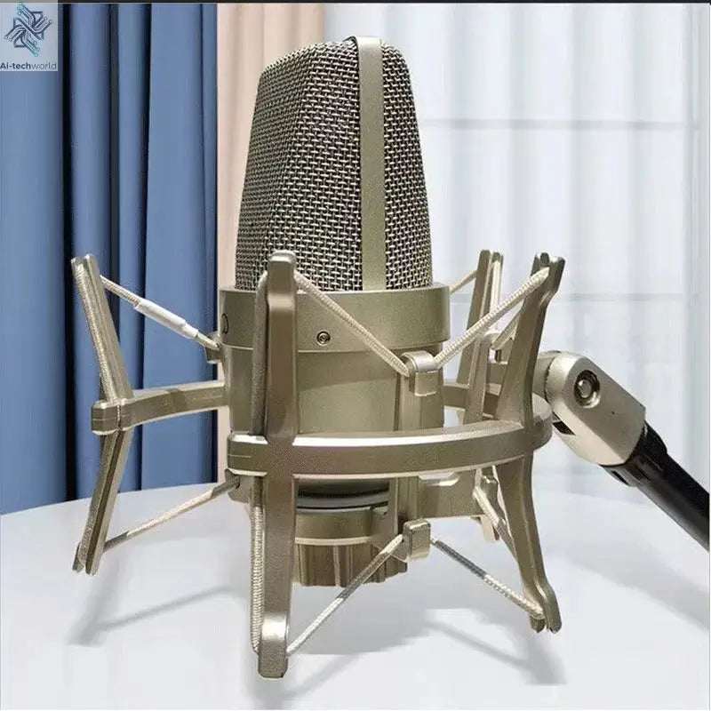 Professional Studio Condenser Microphone PC Computer Laptop Mic Singing Karaoke Streaming Wired Pro Microphn Mike Sound Mikrofon Ai-TechWorld 